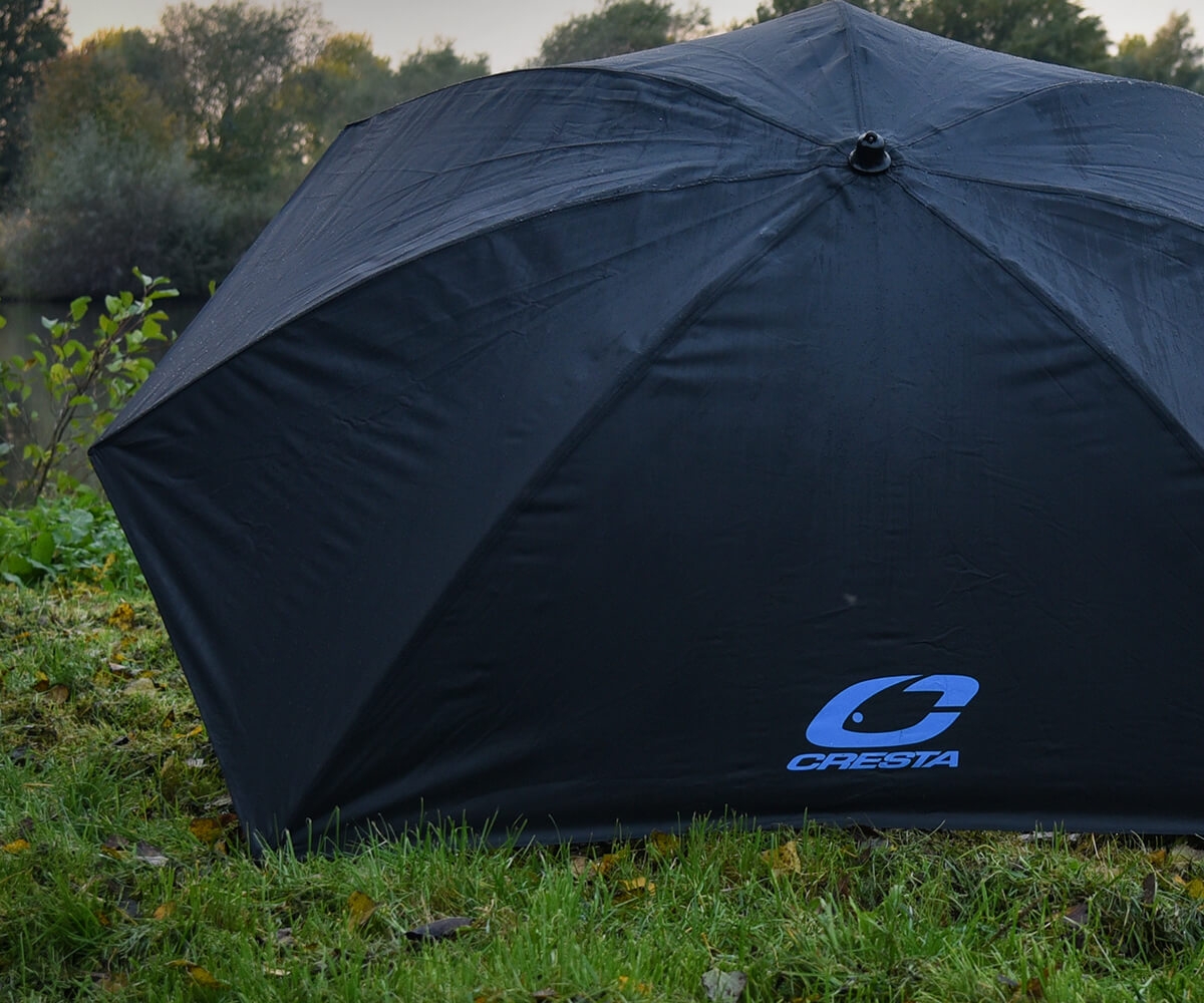 Cresta Flat Side Umbrella Zwart 125 cm